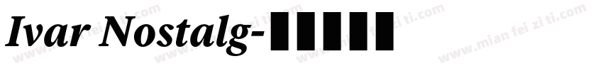 Ivar Nostalg字体转换